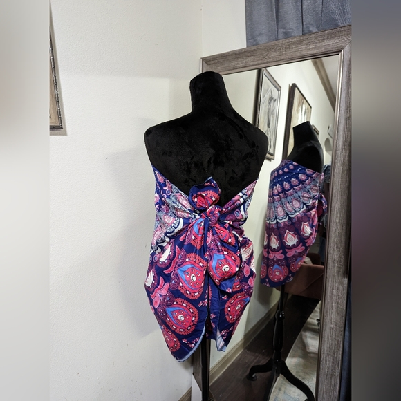 NWOT Convertible BOHO Sarong Cover Up - Picture 8 of 12